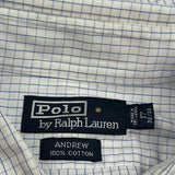 Polo By Ralph Lauren Checked Shirt - XL White Cotton