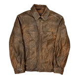 John Ashford Leather Jacket - Medium Brown Leather