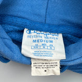 Reverse Weave Champion Hoodie - Medium Blue Cotton