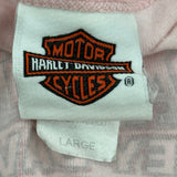Philadelphia, Pa Harley Davidson Graphic T-Shirt - Large Pink Cotton