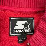 Starter 1/4 Zip - Large Red Cotton