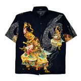 Boom X Graphic Hawaiian Shirt - 2XL Navy Polyester