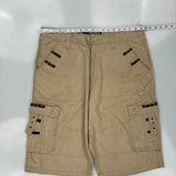 Southpole Cargo Shorts - 38W 13L Beige Cotton