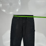 Dickies Carpenter Pants - 32W 30L Black Cotton