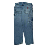 Dickies Cargo Carpenter Jeans - 36W 30L Blue Denim