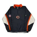 Chicago Bears, Age 10-12 Reebok Football Windbreaker - Medium Navy Polyester