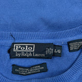 Polo By Ralph Lauren Sweater - Large Blue Cotton