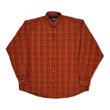 Wrangler Checked Shirt - XL Orange Cotton