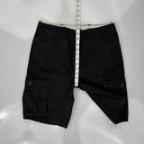 Levis Cargo Shorts - 32W 10L Black Cotton
