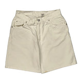Levis Denim Shorts - 29W 10L White Cotton