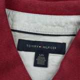 Tommy Hilfiger Polo Shirt - Large Red Cotton