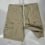 Lee Cargo Shorts - 38W 10L Beige Cotton