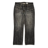 Unbranded Graphic Jeans - 34W 30L Gray Cotton