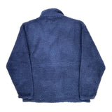 Made In USA Nike Fleece Jacket - Large Blue Polyester