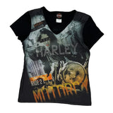 Harley Davidson Graphic T-Shirt - Large Multicoloured Cotton