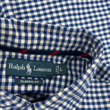 Ralph Lauren Checked Shirt - Large Blue Cotton