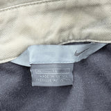 Nike Contrast Stitch Rugby Shirt - XL Beige Cotton