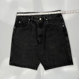 Unbranded Denim Shorts - 34W 9L Black Denim