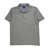 Tommy Hilfiger Polo Shirt - XL Grey Cotton