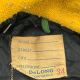 Franklin Heights Delong College Varsity Jacket - XS Black Wool