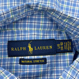 Age 10-12 Ralph Lauren Checked Shirt - Large Blue Cotton