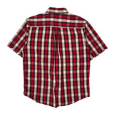 Carhartt Checked Short Sleeve Shirt - Large Red Cotton