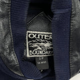 Lakeshore Lions Outer Boundary Graphic Varsity Jacket - Small Black Leather