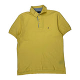 Tommy Hilfiger Polo Shirt - Medium Yellow Cotton