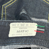 Diesel Matic Skinny Jeans - 30W UK 8 Dark Wash Cotton