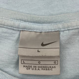 Nike Long Sleeve T-Shirt - Large Blue Cotton