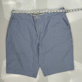 Polo By Ralph Lauren Striped Chino Shorts - 37W 9L Blue Cotton