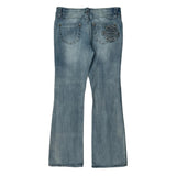 Harley Davidson Boot Cut Jeans - 32W US 6 Light Wash Cotton