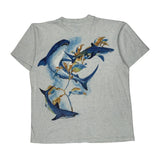 La Sportswear Single Stitch T-Shirt - Large Grey Cotton