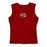 Harley Davidson Logo Harley Davidson Asymmetric Tank Top - Large Red Cotton