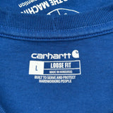 Safety Rules Carhartt Graphic T-Shirt - Large Blue Cotton