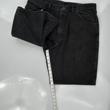 Wrangler Denim Shorts - 34W 8L Black Cotton