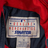 Braves Starter Mlb Baseball Jacket - Medium Navy Nylon