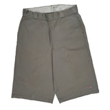 Dickies Chino Shorts - 32W 12L Gray Polyester Blend