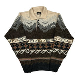 Intersect Sweater - Small Beige Wool