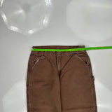 Carhartt Double Knee Carpenter Pants - 32W 27L Brown Cotton