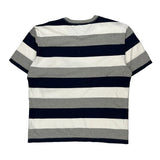 Tommy Hilfiger Striped T-Shirt - XL Grey Cotton