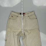 Hip Hop Point Zero Cargo Shorts - 32″ Waist Beige Cotton
