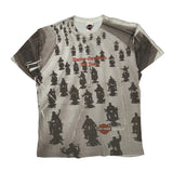 Harley Davidson Graphic T-Shirt - Medium White Cotton