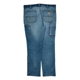 Carhartt Carpenter Pants - 38W 32L Blue Cotton Blend