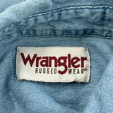 Wrangler Denim Shirt - XL Blue Denim