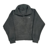 The North Face 1/4 Zip - Large Grey Polyester