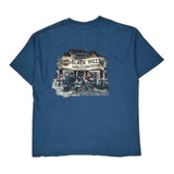 Black Hills Rally 2007 Harley Davidson Graphic T-Shirt - 2XL Blue Cotton