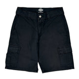 Dickies Cargo Shorts - 31W 11L Black Cotton Blend