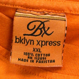 Brooklyn Xpress Graphic T-Shirt - 2XL Orange Cotton