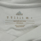 Adidas Football Shirt - Medium White Polyester